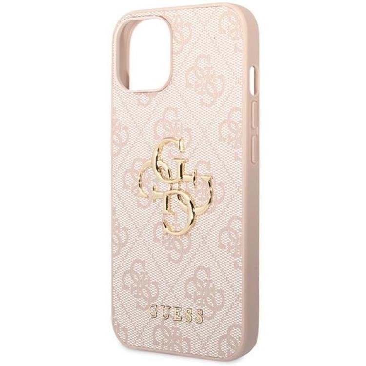 Guess Guess iPhone 15 Plus Mobilskal Big Metall Logo - Rosa