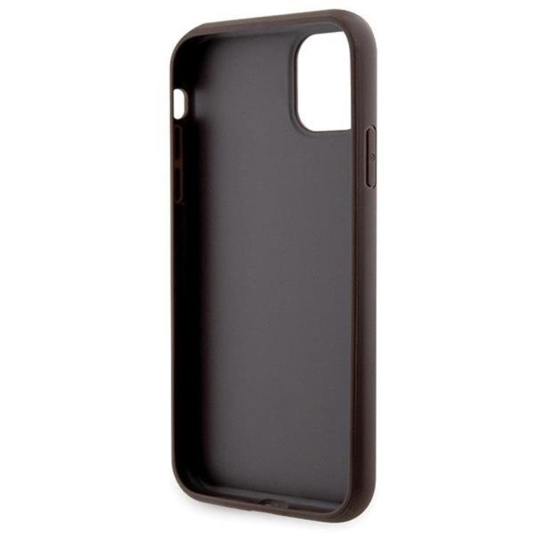 Guess Guess Mobilskal till iPhone 11/XR Crossbody Metall Logo - Brun