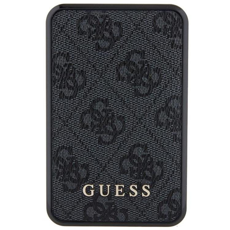 Guess Guess Powerbank 18W 10000mAh 4G Läder Metal Logo - Svart