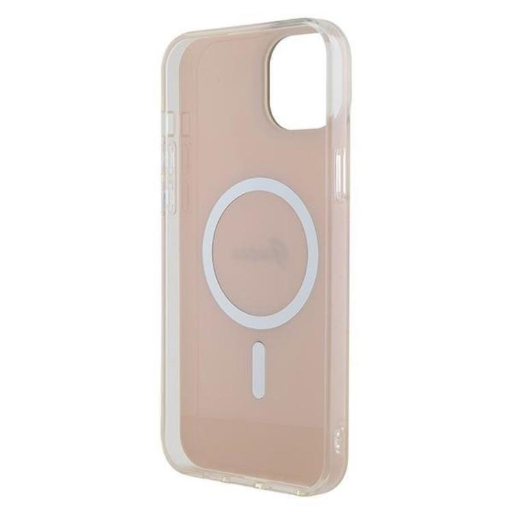 Guess Guess Mobilskal till iPhone 15 Plus Magsafe IML Iridescent - Rosa