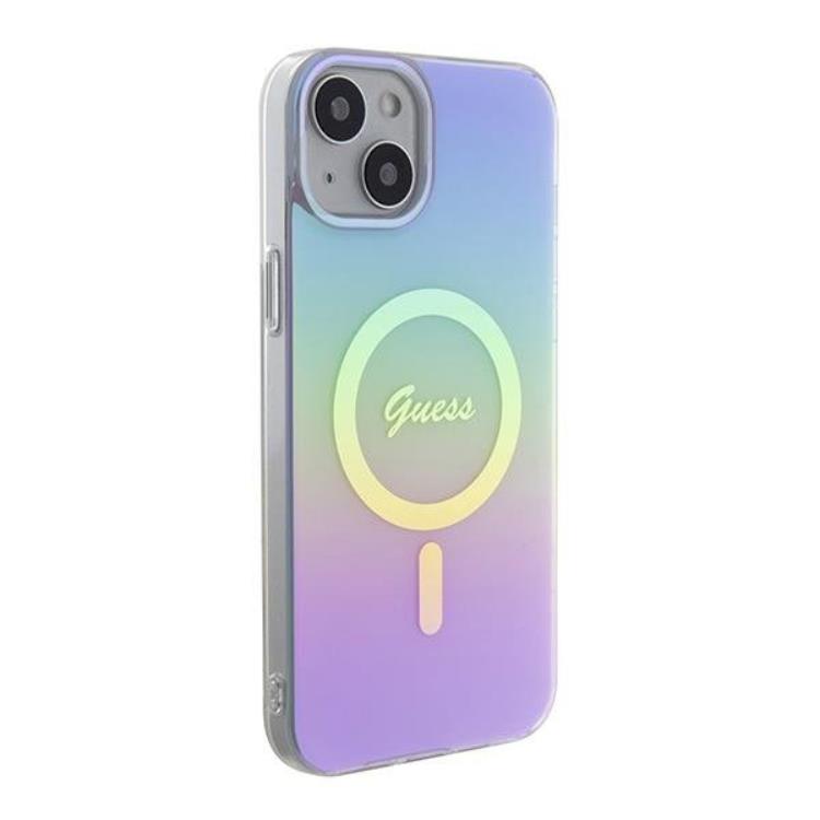Guess Guess Mobilskal till iPhone 15 Magsafe IML Iridescent - Lila
