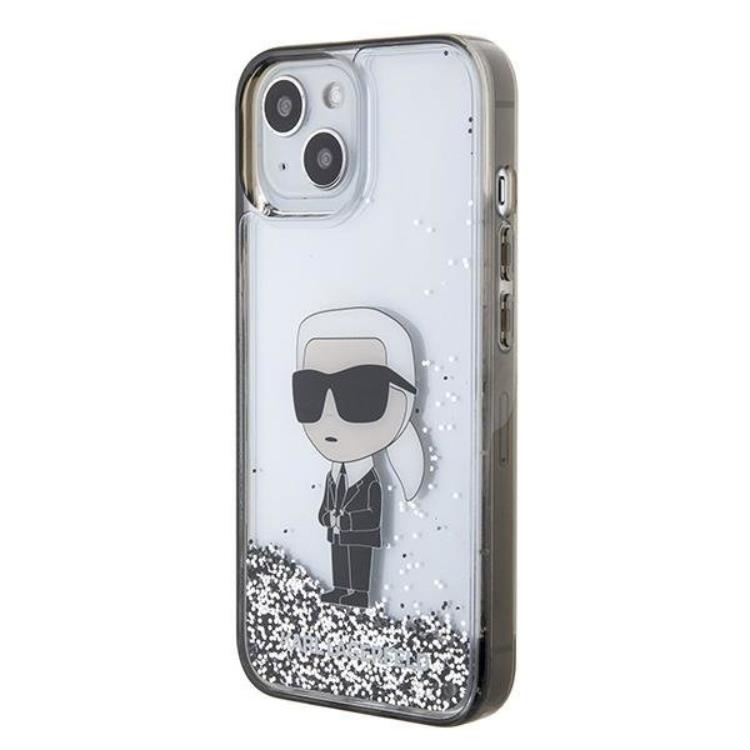 KARL LAGERFELD Karl Lagerfeld Mobilskal till iPhone 15 Liquid Glitter Ikonik