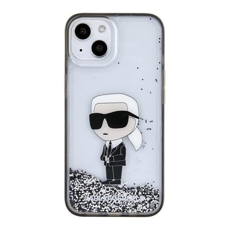 KARL LAGERFELD Karl Lagerfeld Mobilskal till iPhone 15 Liquid Glitter Ikonik