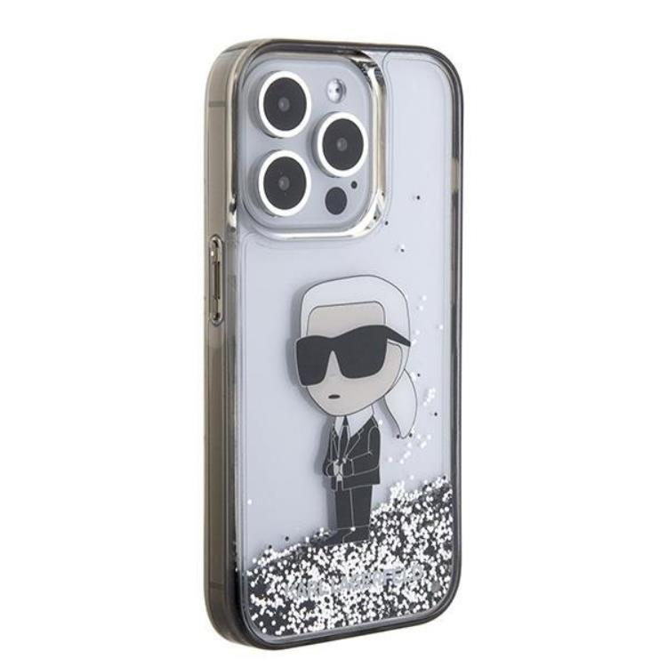 KARL LAGERFELD Karl Lagerfeld Mobilskal till iPhone 15 Pro Max Liquid Glitter Ikonik