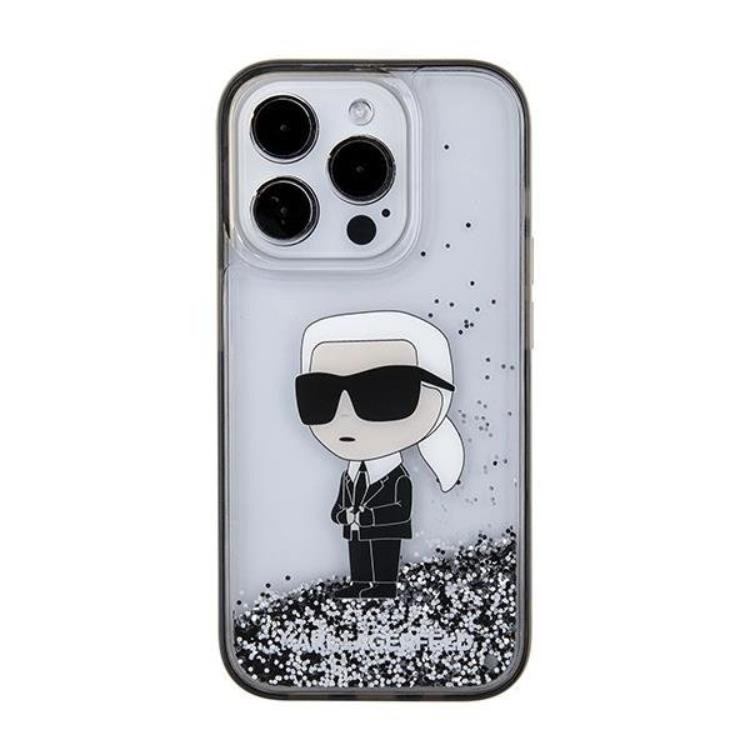 KARL LAGERFELD Karl Lagerfeld Mobilskal till iPhone 15 Pro Liquid Glitter Ikonik