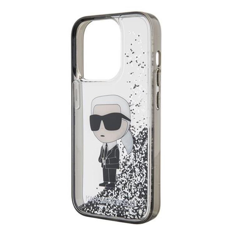 KARL LAGERFELD Karl Lagerfeld Mobilskal till iPhone 15 Pro Liquid Glitter Ikonik