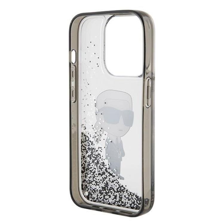 KARL LAGERFELD Karl Lagerfeld Mobilskal till iPhone 15 Pro Liquid Glitter Ikonik