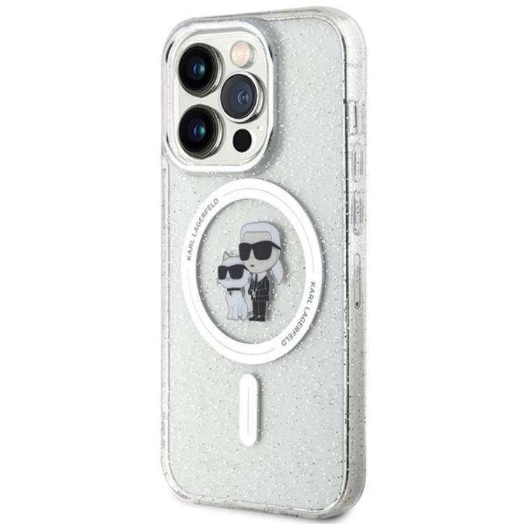 KARL LAGERFELD KARL LAGERFELD Mobilskal till iPhone 14 Pro Max Magsafe Glitter - Clear