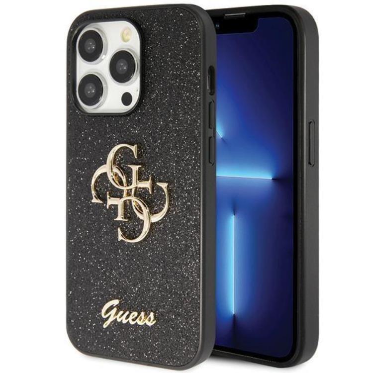Guess Guess Mobilskal till iPhone 11/XR Glitter Script Big - sVART