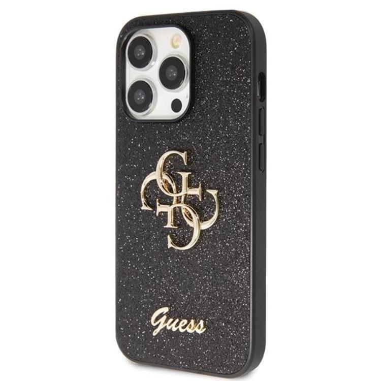 Guess Guess Mobilskal till iPhone 11/XR Glitter Script Big - sVART