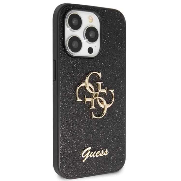 Guess Guess Mobilskal till iPhone 11/XR Glitter Script Big - sVART