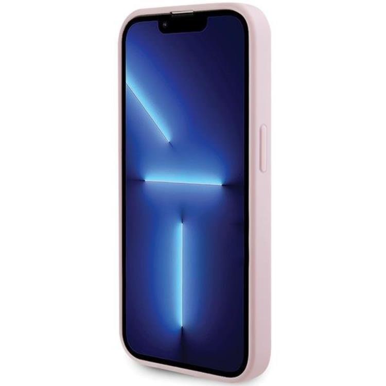 Guess Guess iPhone 14 Pro Mobilskal Magsafe Saffiano - Rosa