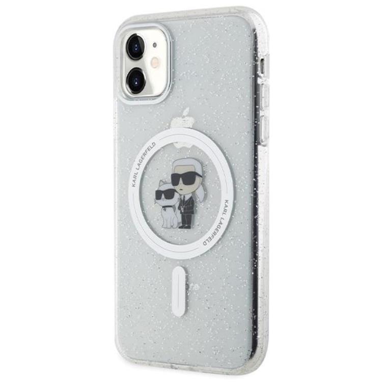 KARL LAGERFELD KARL LAGERFELD Mobilskal till iPhone 11/XR Magsafe Glitter - Clear