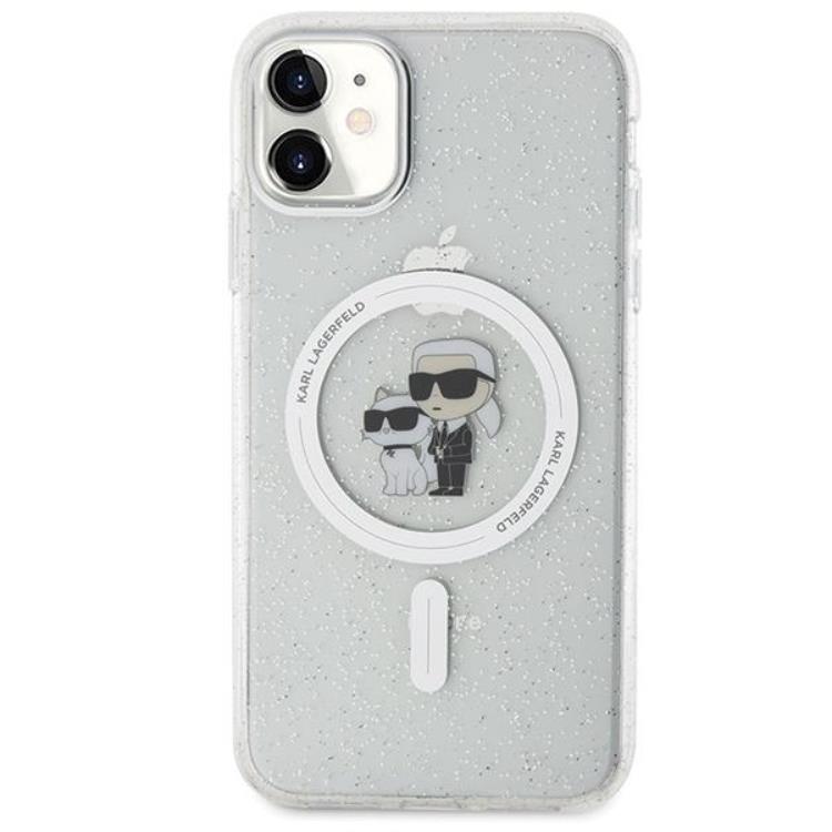 KARL LAGERFELD KARL LAGERFELD Mobilskal till iPhone 11/XR Magsafe Glitter - Clear