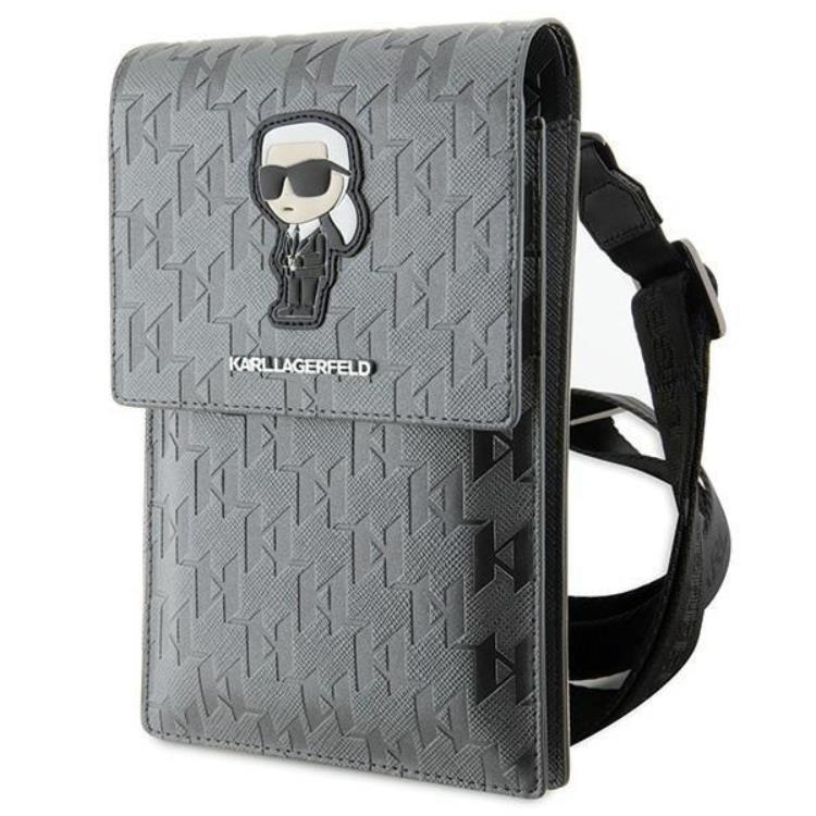 KARL LAGERFELD Karl Lagerfeld Halsbandsfodral Saffiano Monogram Ikonik