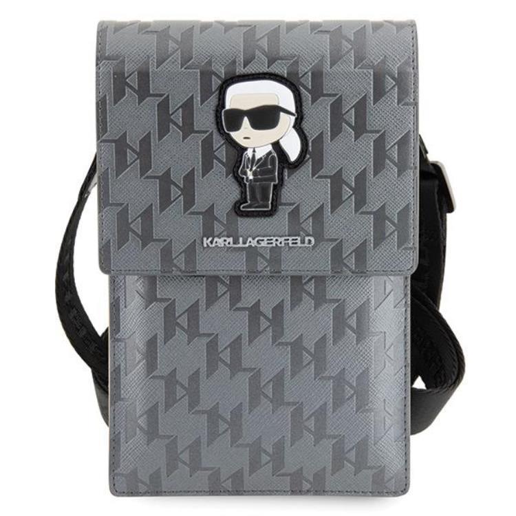 KARL LAGERFELD Karl Lagerfeld Halsbandsfodral Saffiano Monogram Ikonik