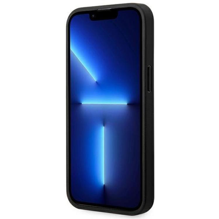 BMW BMW Mobilskal till iPhone 14 Pro Läder Carbon - Svart