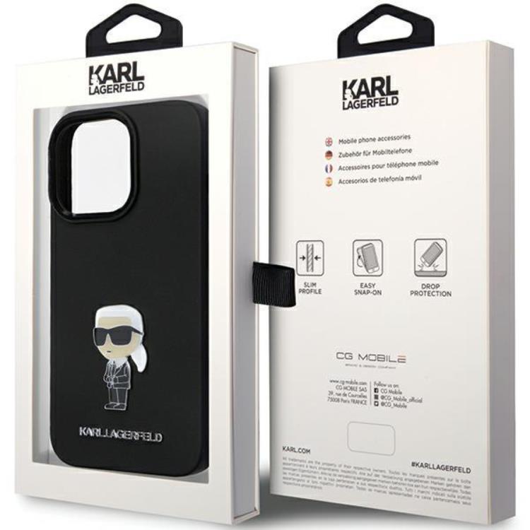 KARL LAGERFELD KARL LAGERFELD Mobilskal till iPhone 13 Pro/13 Silikon Ikonik Metal