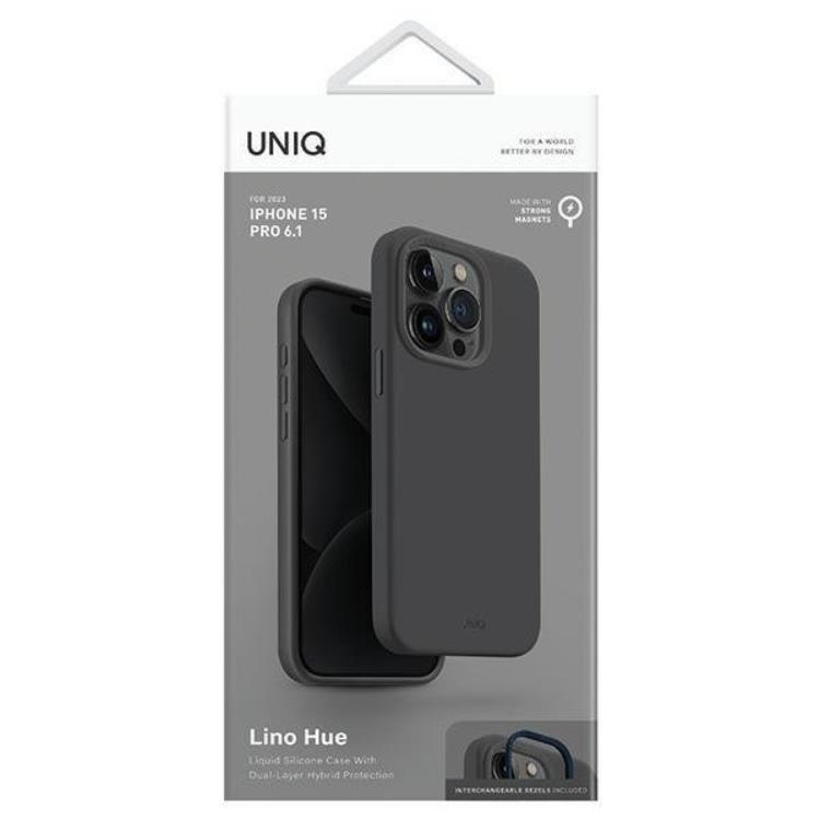 UNIQ UNIQ Mobilskal till iPhone 15 Pro Magsafe Lino Hue - Grå