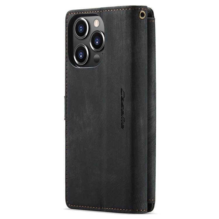 Caseme CASEME iPhone 15 Pro Max Plånboksfodral C30 Zipper - Svart