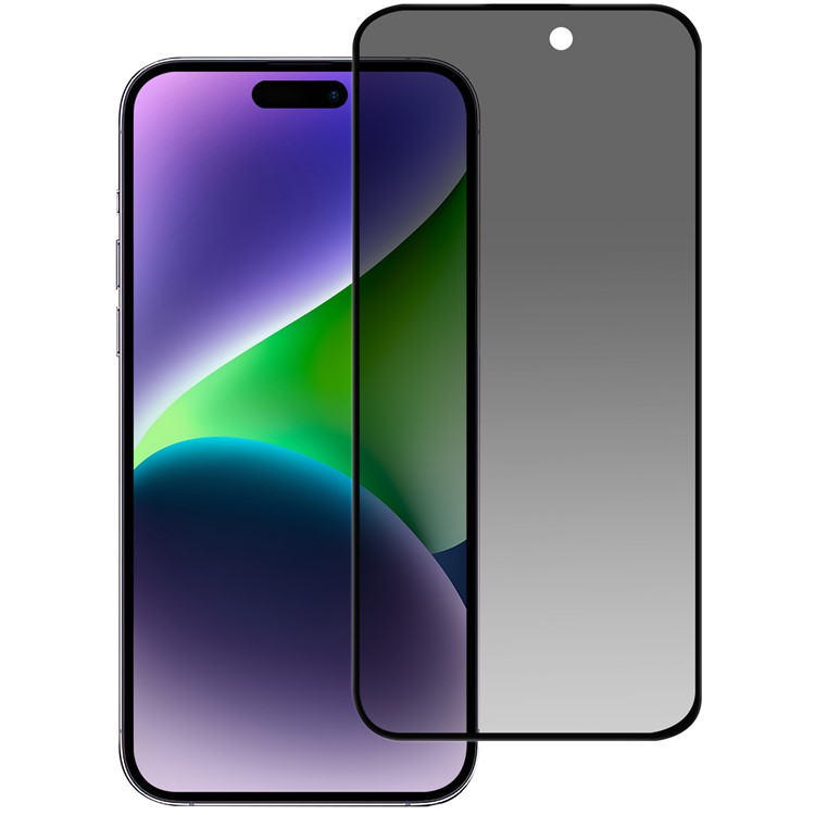 Boom of Sweden BOOM [1-Pack] iPhone 15 Pro Härdat Glas Skärmskydd Privacy - Svart
