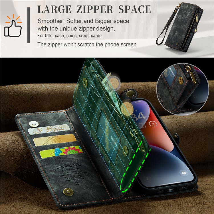 Caseme CASEME iPhone 15 Plus Plånboksfodral 008 Detachable - Svart