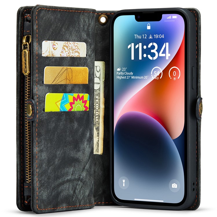 Caseme CASEME iPhone 15 Plus Plånboksfodral 008 Detachable - Svart