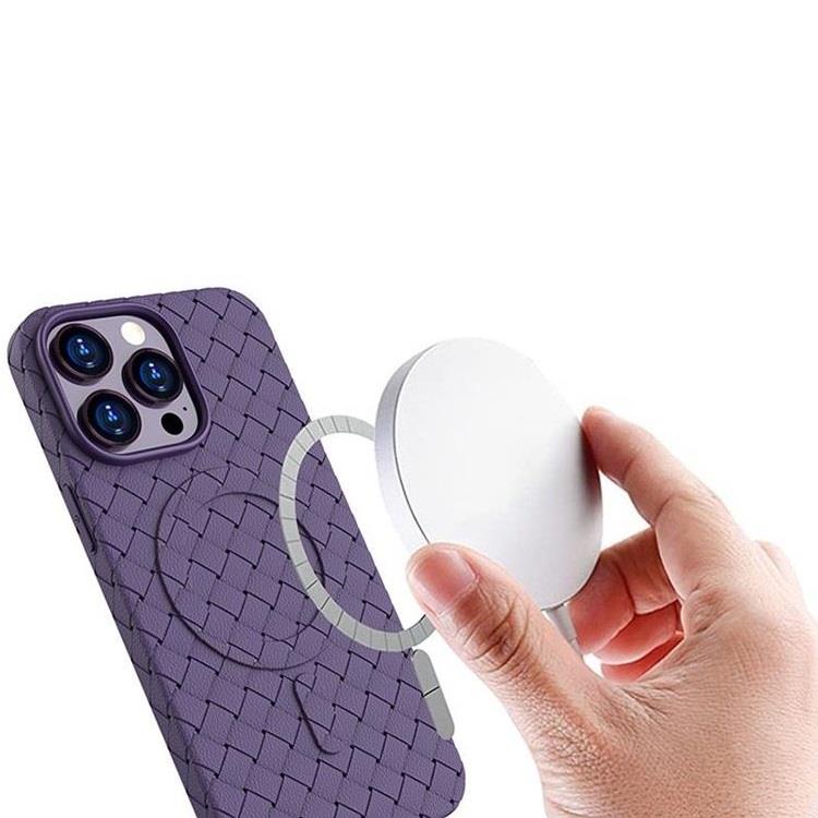 OEM Mobilskal till iPhone 13 Pro Magsafe Woven - Lila