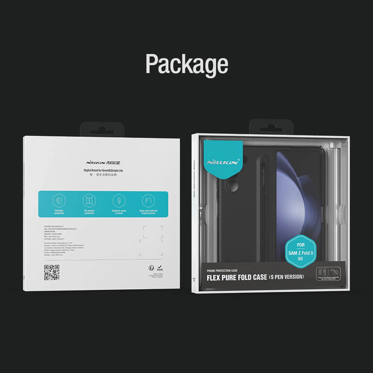 Nillkin Nillkin Mobilskal till Galaxy Z Fold 5 Flex Pure Fold - Svart