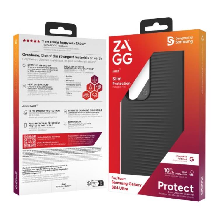 Zagg ZAGG Mobilskal till Galaxy S24 Ultra Luxe - Svart