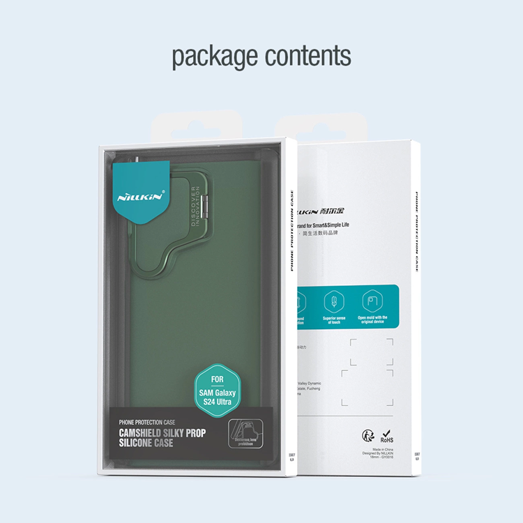 Nillkin Nillkin Mobilskal till Galaxy S24 Ultra CamShield Silky Prop Silikon - Svart