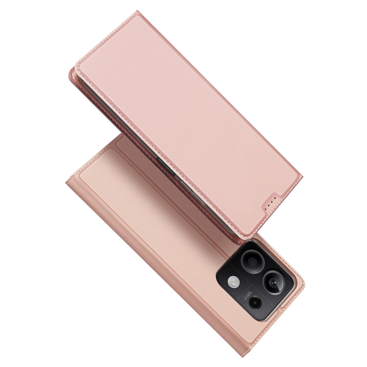 Dux Ducis DUX DUCIS Skin Pro Xiaomi Redmi Note 13 5G Plånboksfodral PU Läder - Rosa