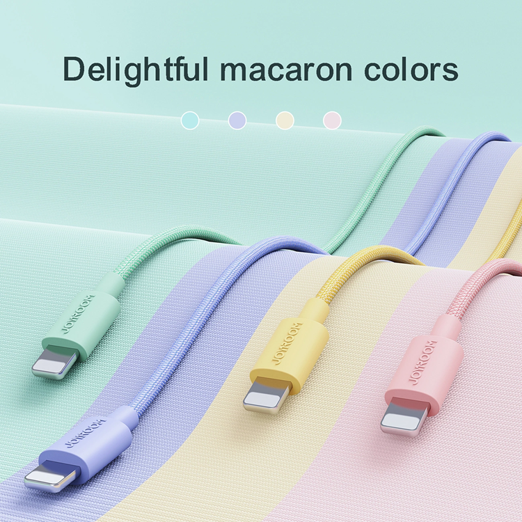 Joyroom Joyroom USB-A till Lightning kabel 2m - Rosa