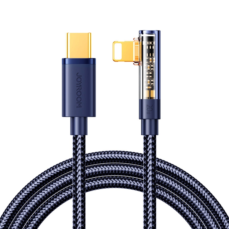 Joyroom Joyroom Angled USB-C till Lightning kabel 20W 1.2m - Blå