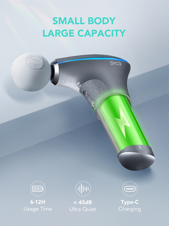 SKG SKG F5-EN Massagepistol För Hela Kroppen - Grå