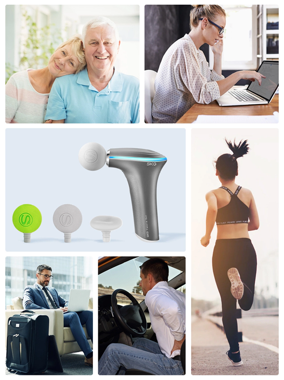 SKG SKG F5-EN Massagepistol För Hela Kroppen - Grå