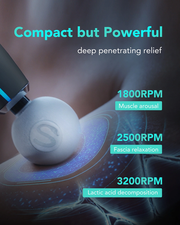 SKG SKG F5-EN Massagepistol För Hela Kroppen - Grå