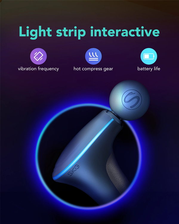 SKG SKG F5-EN Massagepistol För Hela Kroppen - Grå