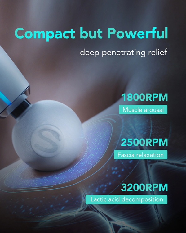 SKG SKG F5-EN Massagepistol För Hela Kroppen - Vit