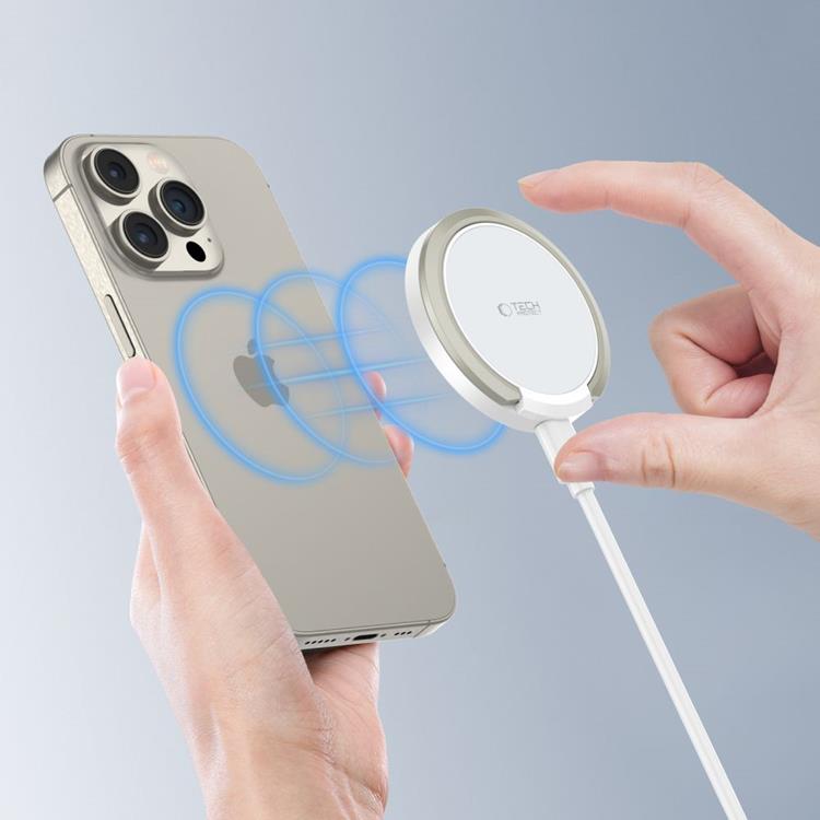 Tech-Protect Tech-Protect Trådlös Laddare Magsafe QI15W-A33 - Vit