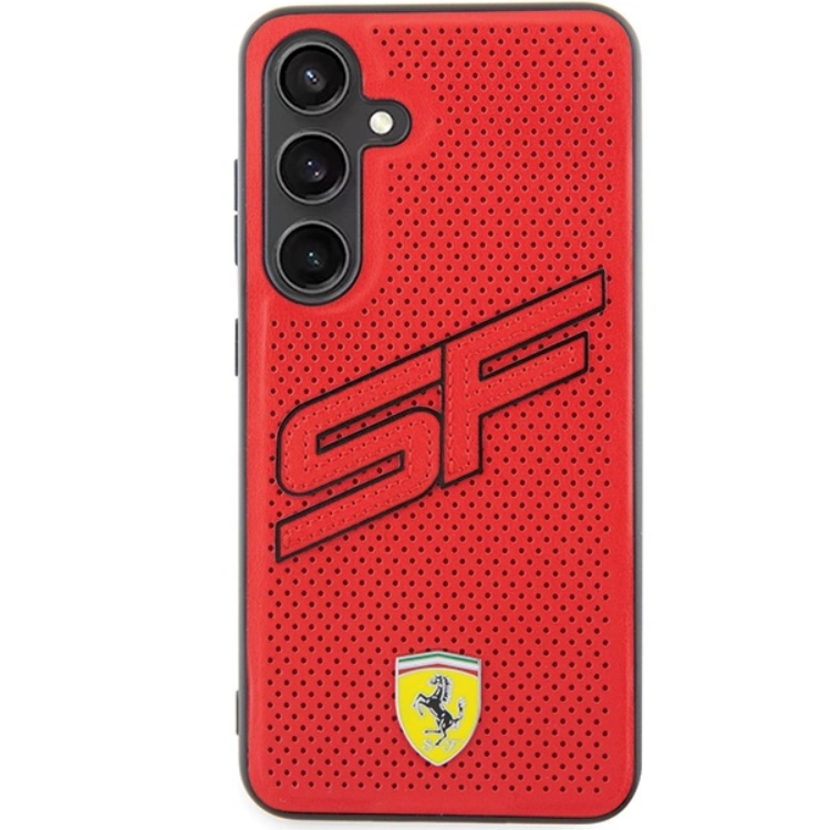 Ferrari Ferrari Mobilskal till Galaxy S24 Big SF Perforated - Röd