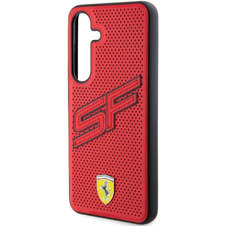 Ferrari Ferrari Mobilskal till Galaxy S24 Big SF Perforated - Röd