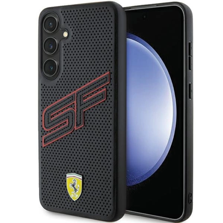 Ferrari Ferrari Mobilskal till Galaxy S24 Big SF Perforated - Svart