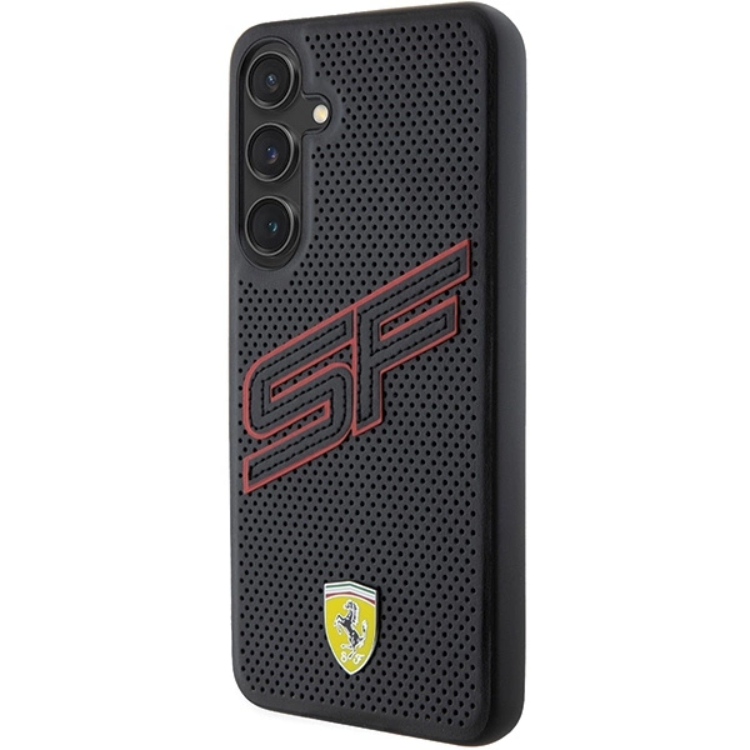 Ferrari Ferrari Mobilskal till Galaxy S24 Big SF Perforated - Svart