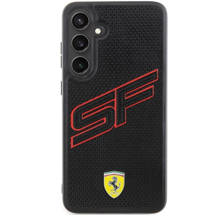 Ferrari Ferrari Mobilskal till Galaxy S24 Big SF Perforated - Svart