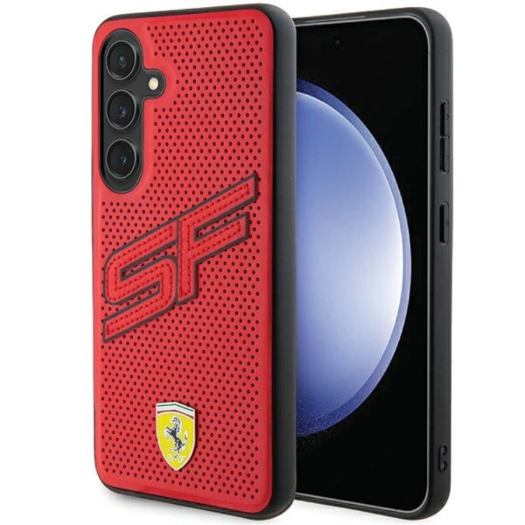 Ferrari Ferrari Mobilskal till Galaxy S24 Plus Big SF Perforated - Röd