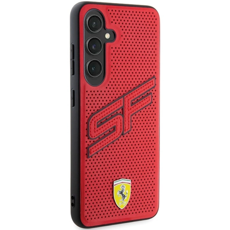 Ferrari Ferrari Mobilskal till Galaxy S24 Plus Big SF Perforated - Röd