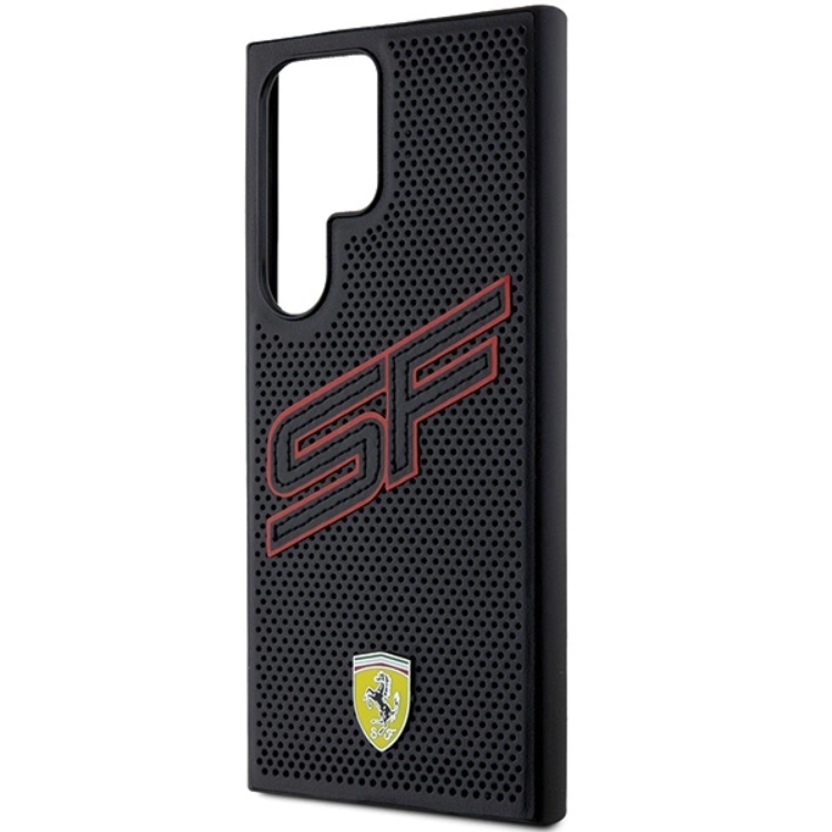 Ferrari Ferrari Mobilskal till Galaxy S24 Ultra Big SF Perforated - Svart