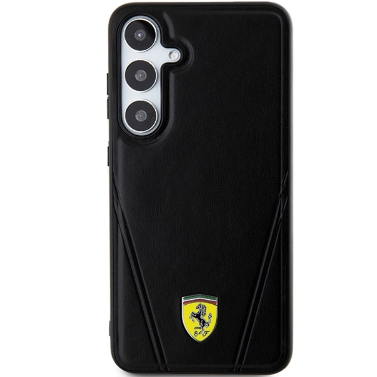 Ferrari Ferrari Mobilskal till Galaxy S24 Magsafe Hot Stamp V Lines - Svart