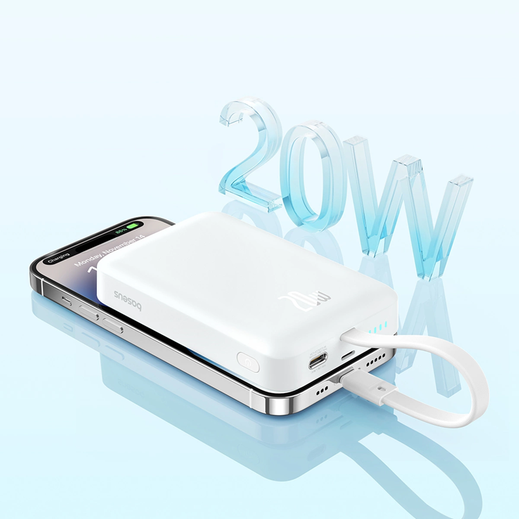 BASEUS Baseus Magnetic Mini MagSafe 10000mAh 20W Powerbank - Vit